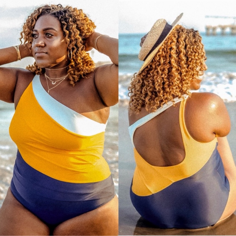 Summersalt The Sidestroke - White Sand/Mango/Deep‎ Sea - Size 22